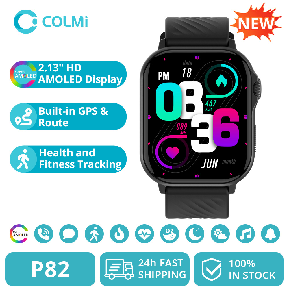 Smartwatch Instagram - 2025 COLMI P82 GPS Smart Watch