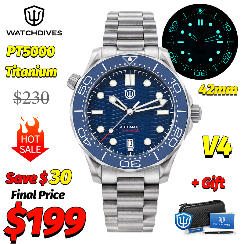 Watchdives WD007 V4 007 NTTD M - Accessories With Watch ulasan dan harga