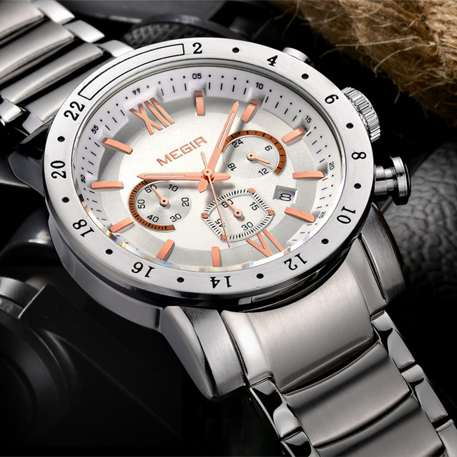 MEGIR Stainless Steel Casual W - Smartwatch Touch ulasan dan harga