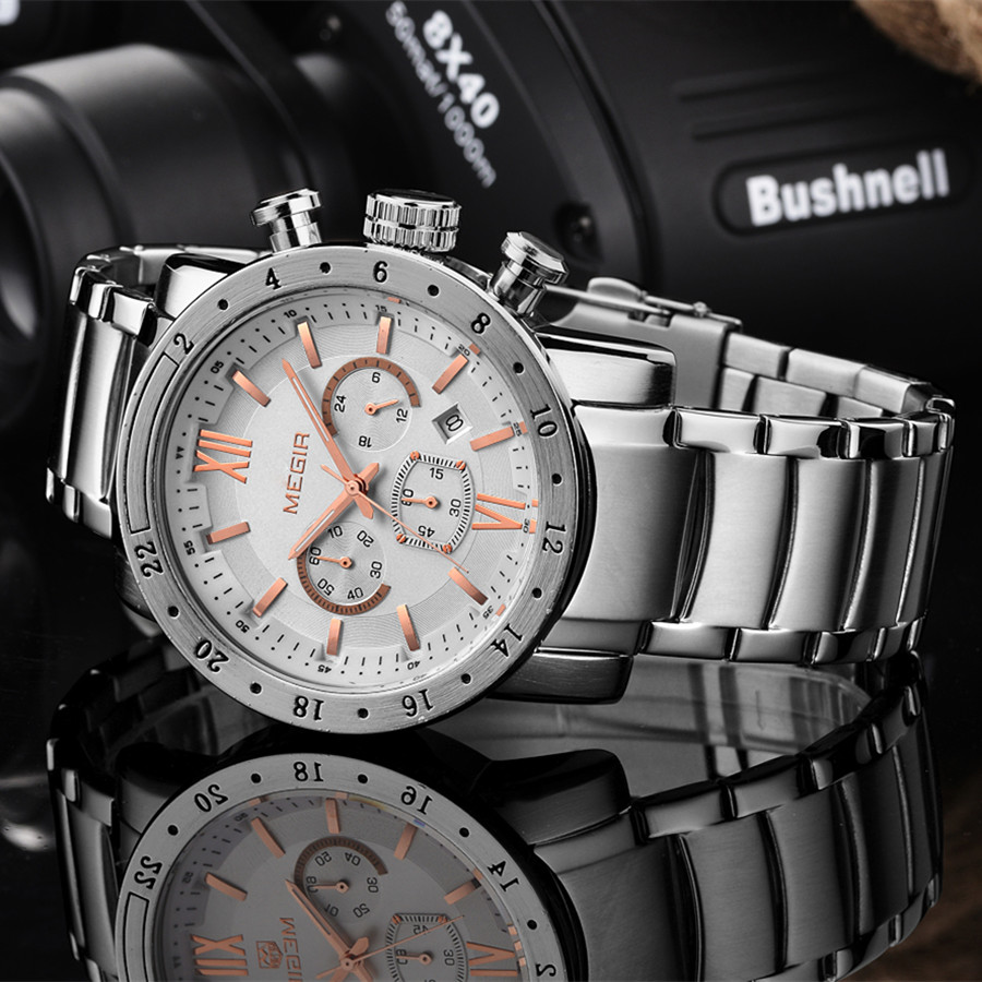 MEGIR Stainless Steel Casual W - Smartwatch Touch ulasan dan harga
