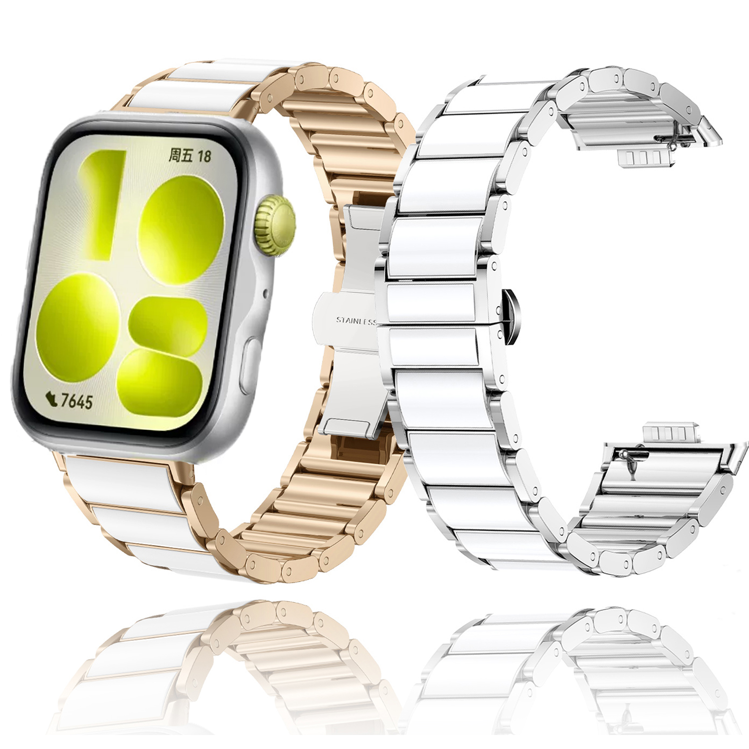Ceramic-like Metal Strap For H - Ceramic Link Bracelet ulasan dan harga