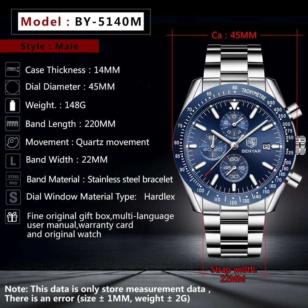 Men Watch BENYAR Top Brand Lux - Smartwatch Nexus ulasan dan harga