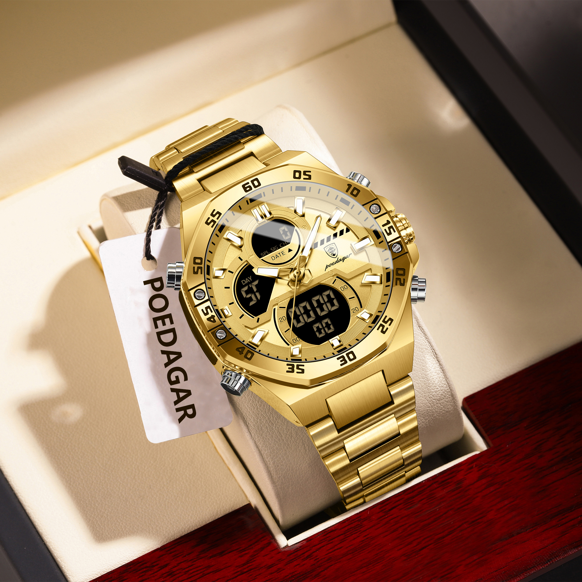 POEDAGAR Sport Men Watch LED W - Accessories With Watch ulasan dan harga