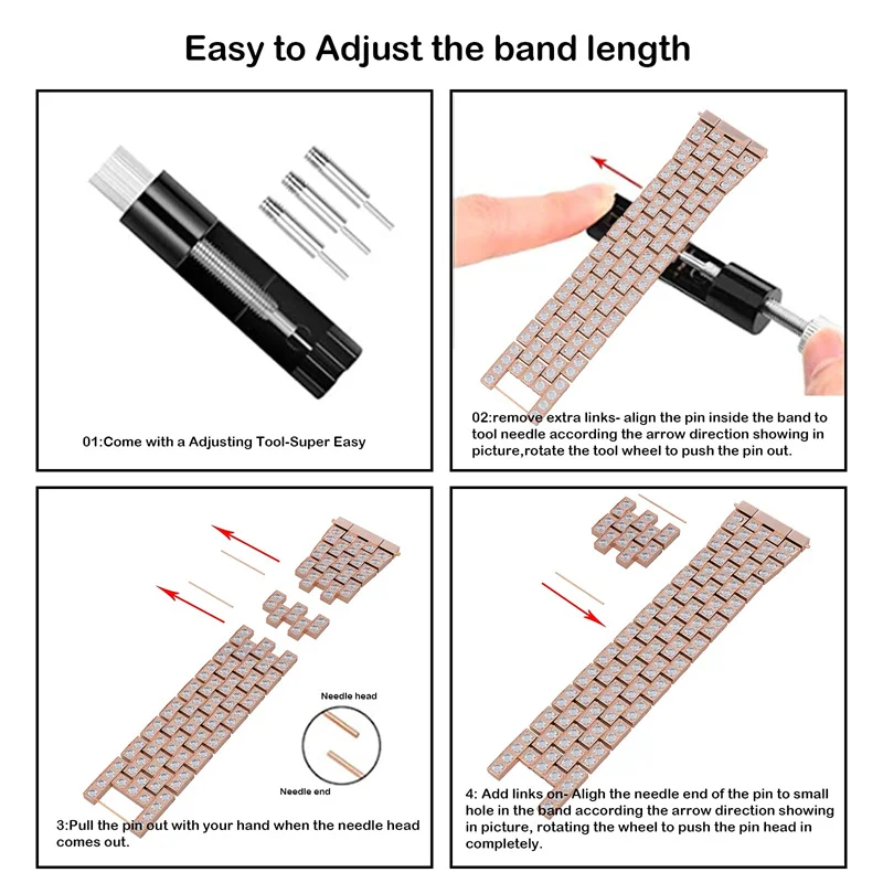 22mm Diamond Band for Samsung  - Smart Watch Accessories ulasan dan harga