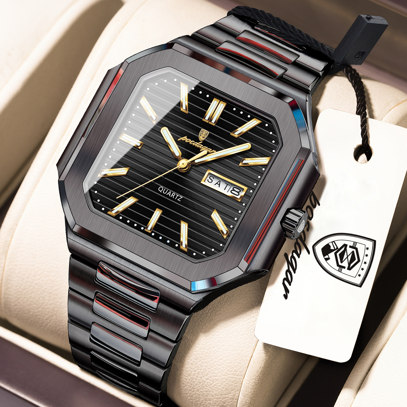 POEDAGAR Casual Square Man Wri - Smartwatch Nexus ulasan dan harga