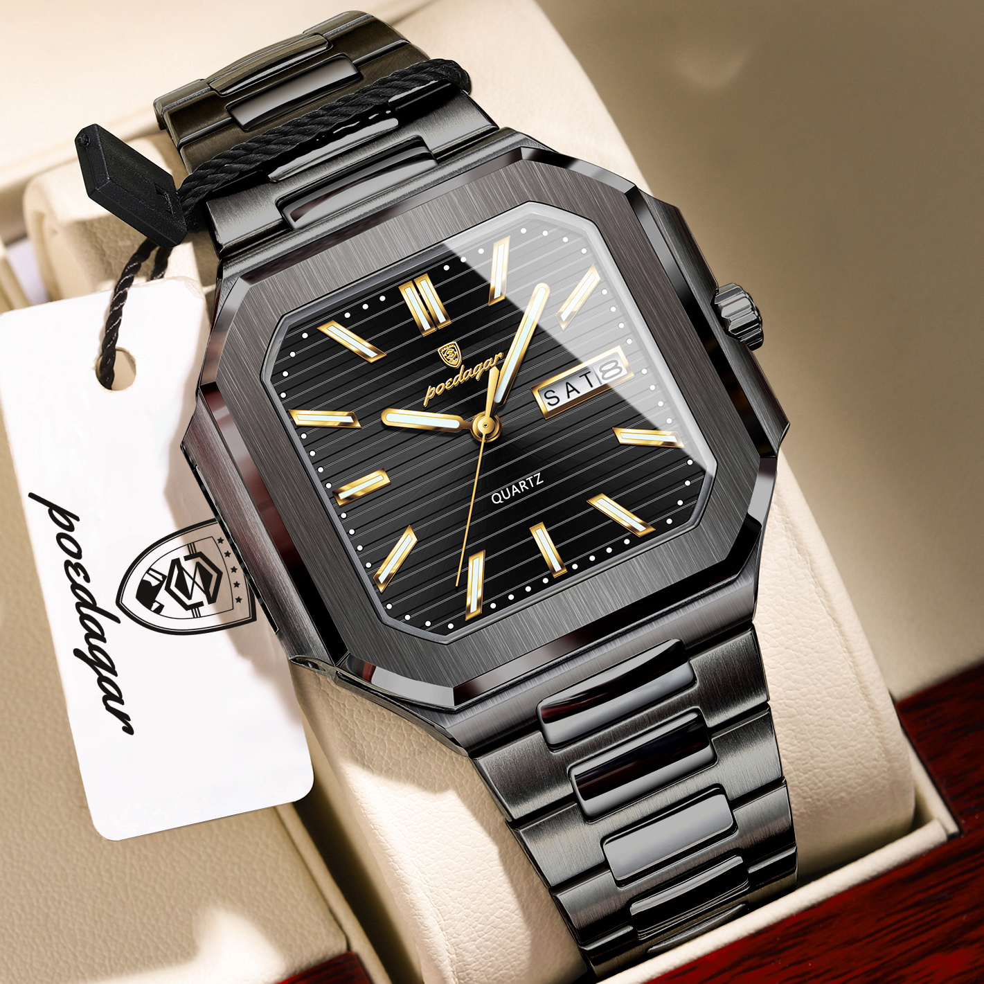 POEDAGAR Casual Square Man Wri - Smartwatch Nexus ulasan dan harga