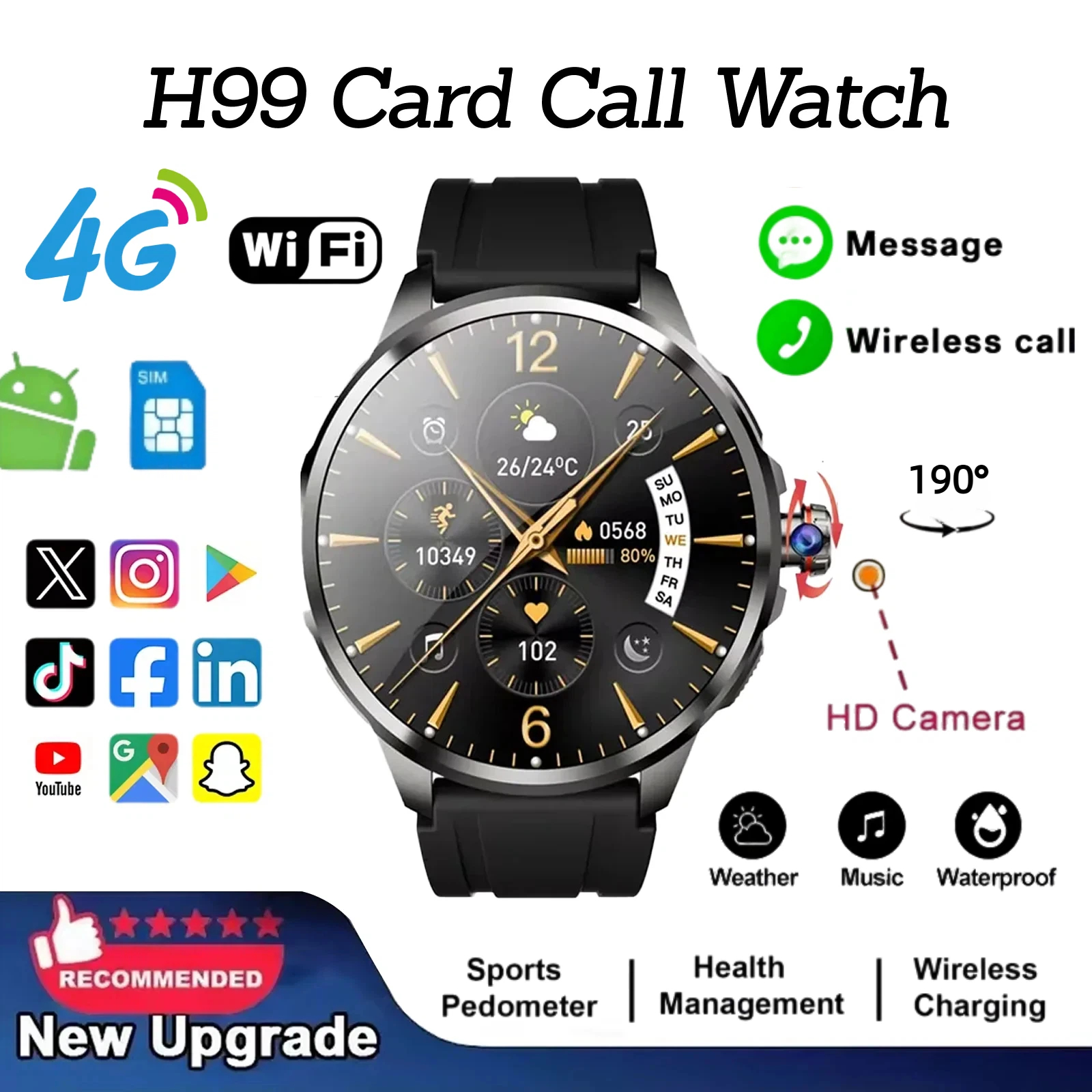 H99 Smart Watch Android Watche - Smartwatch Nexus ulasan dan harga