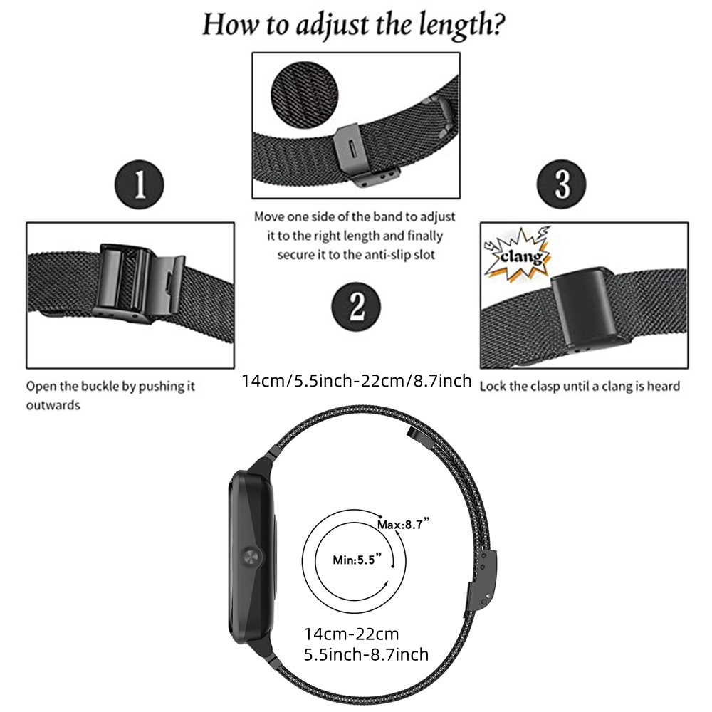 Metal Bands for OPPO Watch 41m - Stainless Mesh Band ulasan dan harga