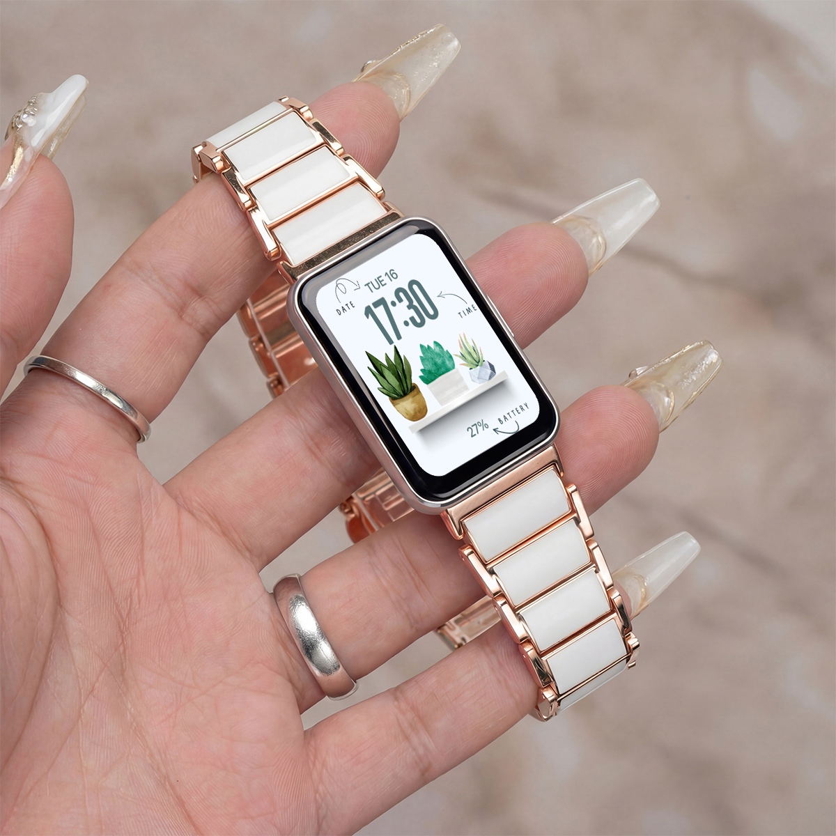 Metal Strap for Samsung Galaxy - Ceramic Link Bracelet ulasan dan harga