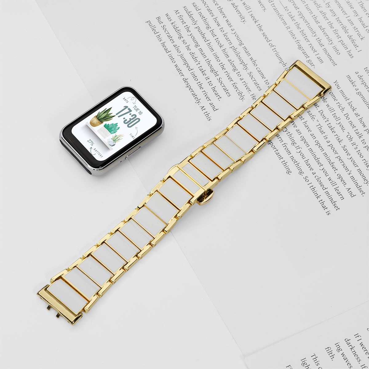 Metal Strap for Samsung Galaxy - Ceramic Link Bracelet ulasan dan harga