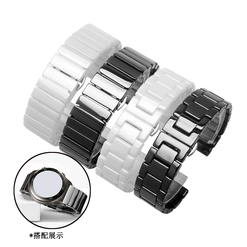 Ceramic 22mm watch band for Sa - Ceramic Link Bracelet ulasan dan harga