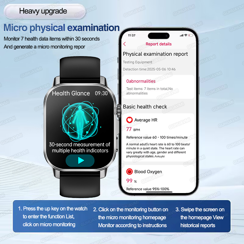 Nursing Grade New ECG+PPG Thre - Android Smartwatch Accessories ulasan dan harga