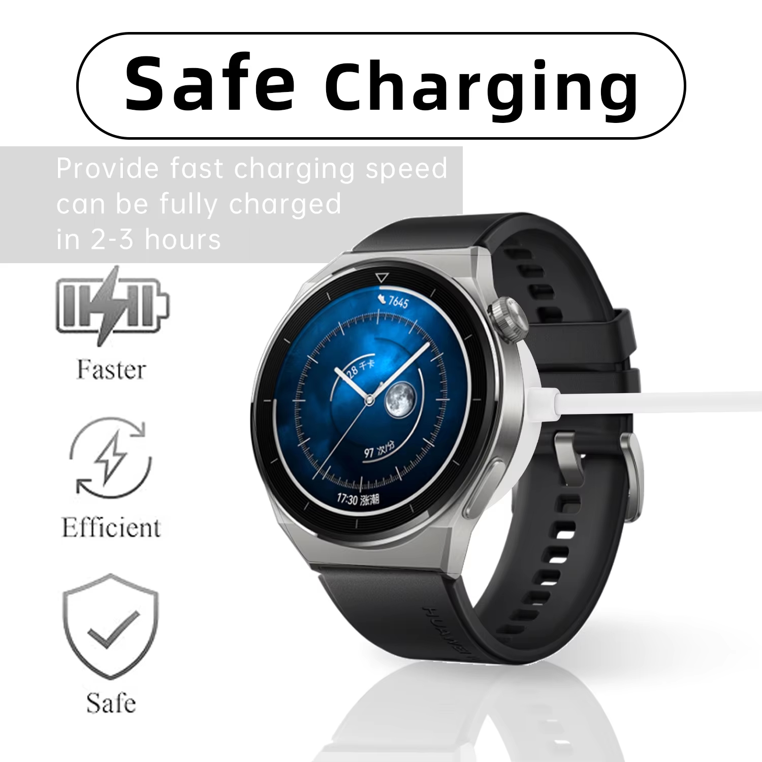 Magnetic USB Charging Cable fo - Android Smartwatch Accessories ulasan dan harga