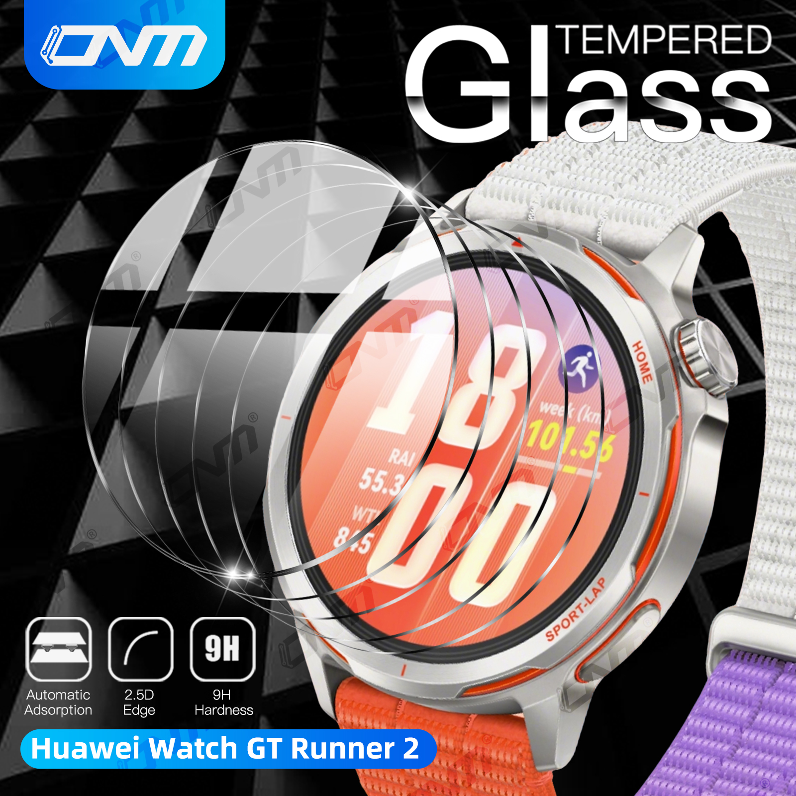 9H Tempered Glass For Huawei W - Titan Smartwatch Accessories ulasan dan harga