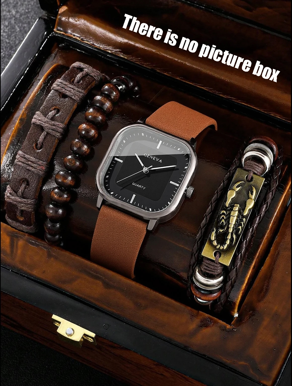 No gift box; men's leather str - Accessories With Watch ulasan dan harga