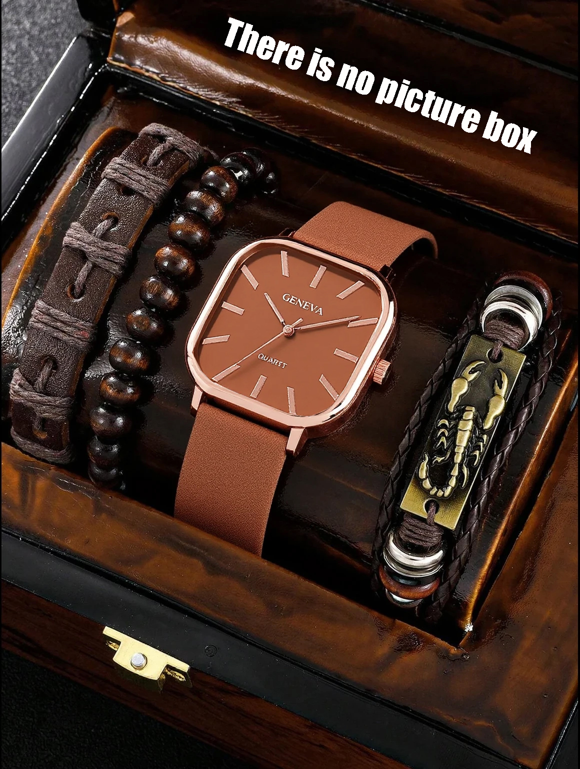 No gift box; men's leather str - Accessories With Watch ulasan dan harga