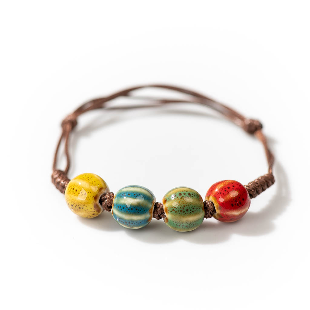 Handmade Ceramic Retro Style B - Ceramic Link Bracelet ulasan dan harga