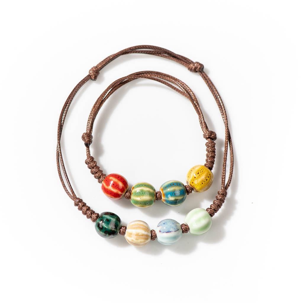 Handmade Ceramic Retro Style B - Ceramic Link Bracelet ulasan dan harga