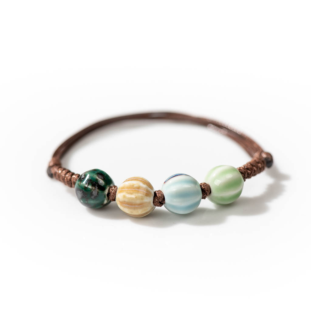 Handmade Ceramic Retro Style B - Ceramic Link Bracelet ulasan dan harga