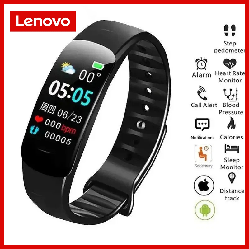 Lenovo Smart Watch C1 Plus Blu - Android Smartwatch Accessories ulasan dan harga